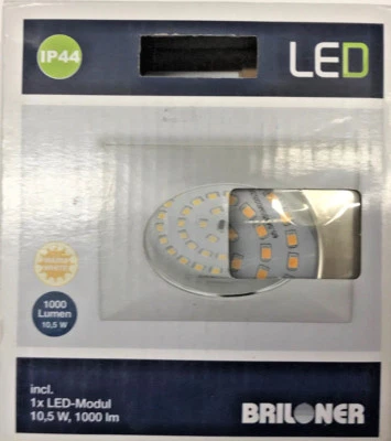 Briloner LED-Bad-Einbauleuchte 10.5W Warm-Weiß 7207-019 Chrom - Bild 1 von 4