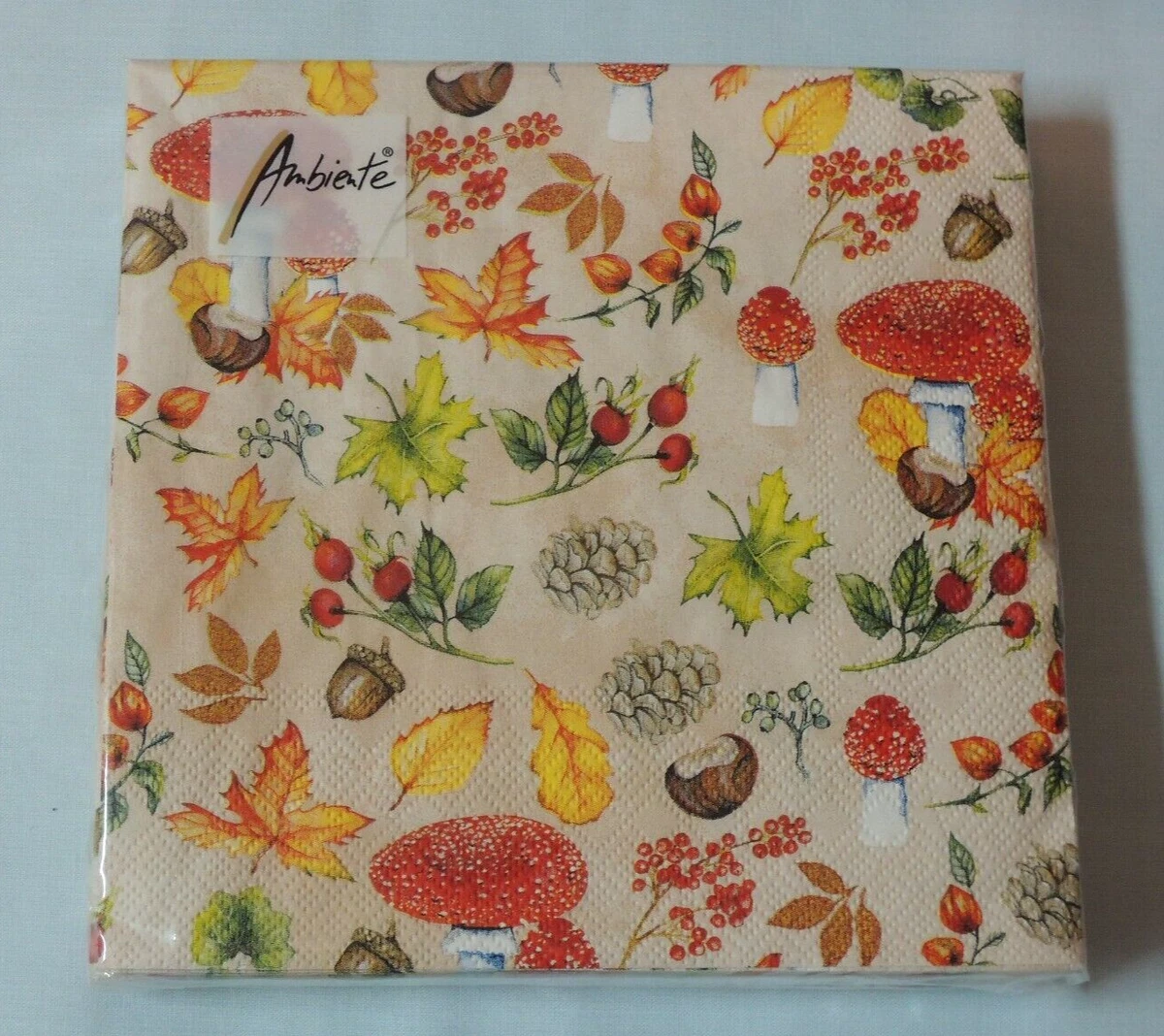 20 Servietten Herbst-Design – Äpfel Aus Dem Korb, 33x33 Cm, 3-lagig, Für Tischdeko, Decoupage & Serviettentechnik