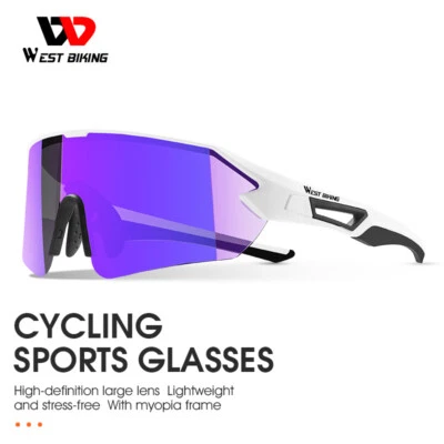 West BIKING UV400 Cycling Sunglasses Sports Bike Eyewear Glasses Riding Goggles - Image 1 of 4