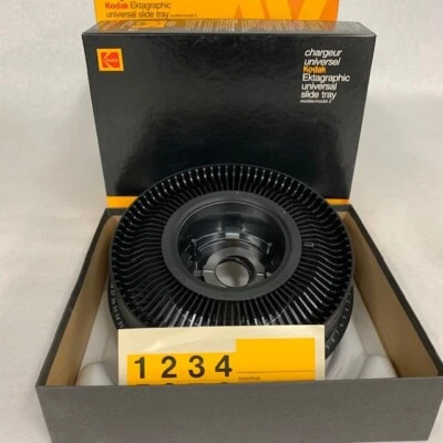 6  Kodak Ectagraphic Universal  80 - NEW  Slide Trays with Box.  Black - Image 1 of 3