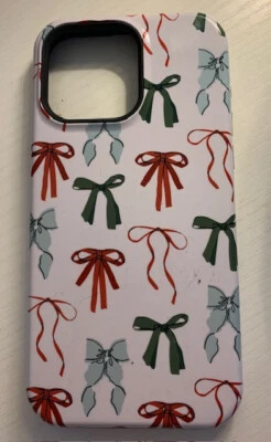 Casely Festive Girls Holiday Bows iPhone 15 Pro Max Case - Image 1 of 4