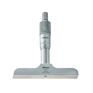 128-105 Vernier Depth Gauge, Micrometer Type, 0-1" Range, 0.001" Graduation, +/- - Picture 1 of 2
