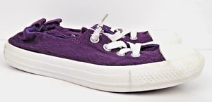 CONVERSE Shoreline Lace Purple 545413F No Tie Laces Sneakers Shoes Women's US 7 - Picture 1 of 10