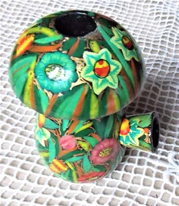 CHAMPIGNON en PAPIER MACHE PEINT A LA MAIN ACCESSOIRE DE COUTURE DECOR IRIS  - Bild 1 von 3