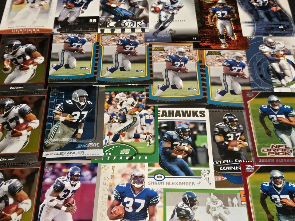 SHAUN ALEXANDER YOU PICK SEE SCANS OF EVERY CARD ROOKIES,INSERT SEATTLE SEAHAWKS - Image 1 of 1