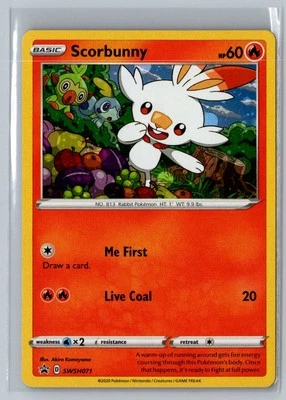 SWSH: Sword & Shield Promo Cards #SWSH071 Scorbunny Holo - Image 1 of 2