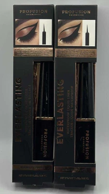 2PK Profusion Everlasting Waterproof Liquid Liner ~ MIDNIGHT BLACK~0.07 FL OZ EA - Image 1 of 2