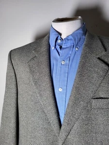 46R jack Victor CASHMERE WOOL Tweed Check Brown & Black Blazer Jacket SportCoat - Picture 1 of 10