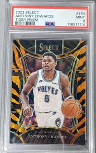 2023-24 Panini Select - Mezzanine Level Anthony Edwards #364 Tiger Prizm SSP - Bild 1 von 2