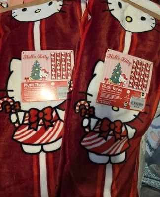 Hello Kitty Christmas Throw Blanket - Image 1 of 2