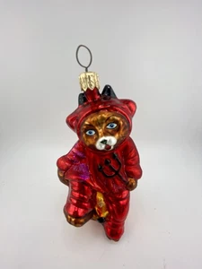 Christopher Radko You Little Devil Bear 1999 adorno de 4,5" - Imagen 1 de 5