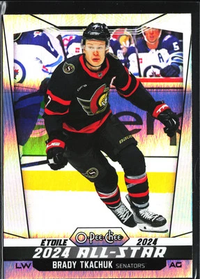 2024-25 O-Pee-Chee #530 Brady Tkachuk Rainbow #/350 SN Ottawa Senators - Image 1 of 2