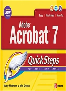 Adobe Acrobat 7.0 QuickSteps By Marty Matthews, John Cronan - Picture 1 of 1