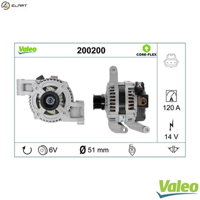 ALTERNATOR 200200 FOR FORD AUSTRALIA AODE/AODB 2.0L 4cyl FOCUS Hatchback 1.8L - Image 1 of 4