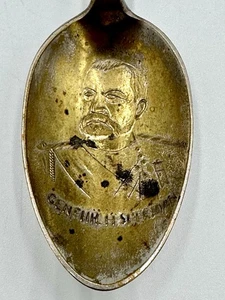 General H. Sheridan Vintage Silver plate Souvenir Spoon Quadruple Plate - Picture 1 of 10