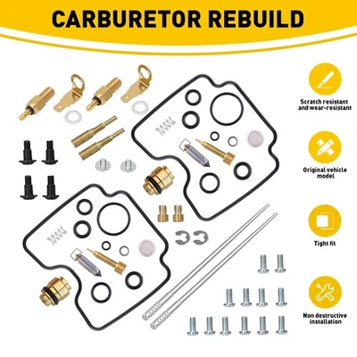 Carburetor Carb Rebuild Repair Kit For Yamaha V-STAR 1100 XVS1100 CUSTOM 1999-09 - Image 1 of 4