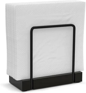 Porta Servilletas, Dispensador de Servilletas de Bambú de Hierro para Cocina Comedor - Imagen 1 de 13