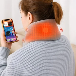 Carepeutic Cordless Wearable Washable Heating Neck Wrap, Unisex, KH347 - Picture 1 of 8