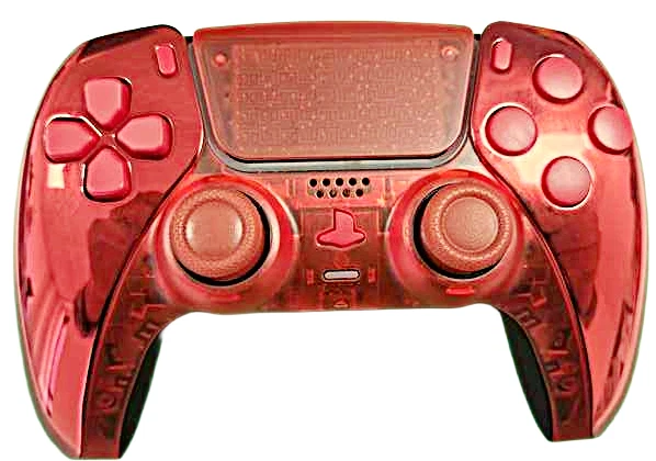 Official Sony PlayStation 5 DualSense Wireless Controller Transparent Chrome Red - Image 1 of 1