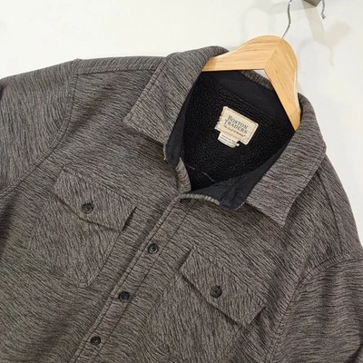 Boston Traders Hombres XXL Forrado de Vellón Sherpa Chaqueta con Botones Foto 1 de 4