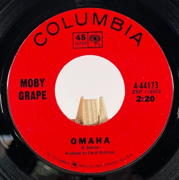 MOBY GRAPE 45 OMAHA / SOMEDAY—EX - Image 1 of 4