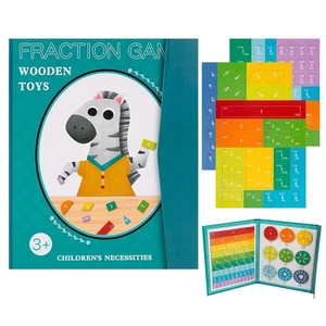 Magnetic Fraction Demonstration Book Educational Highiy Puzzle Fraction Game -- - Bild 1 von 18