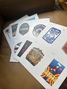 Bin 48 X Beer Pump Labels 6 X 4” Approx Double Sided - Picture 1 of 13