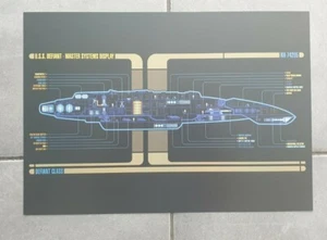Star Trek Lcars A3 poster uss defiant - Picture 1 of 1
