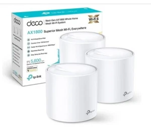 TP-Link Deco X20 (3pack) Wi-Fi 6 Mesh AX1800Router e Access Point, 2 Porte - Bild 1 von 3