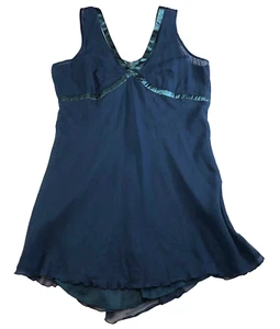 Suzanne Somers Womens Slip Dress Sz 14 Blue V-Neck Sleeveless NWT - Picture 1 of 13
