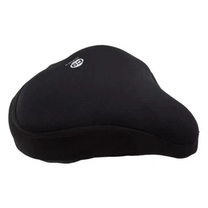 Sunlite Bicycle Deluxe Gel Saddle Cover Black for Cruiser / Exerciser Bike Seat - Picture 1 of 2