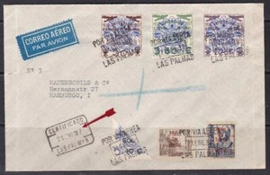 1938 - Canarias - Carta Las Palmas/Hamburgo - Via Aerea - Picture 1 of 2