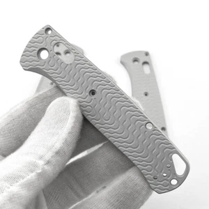 1 Pair Brushed Custom Aluminium Alloy Scales Stripes For Benchmade Bugout 535 - Picture 1 of 5