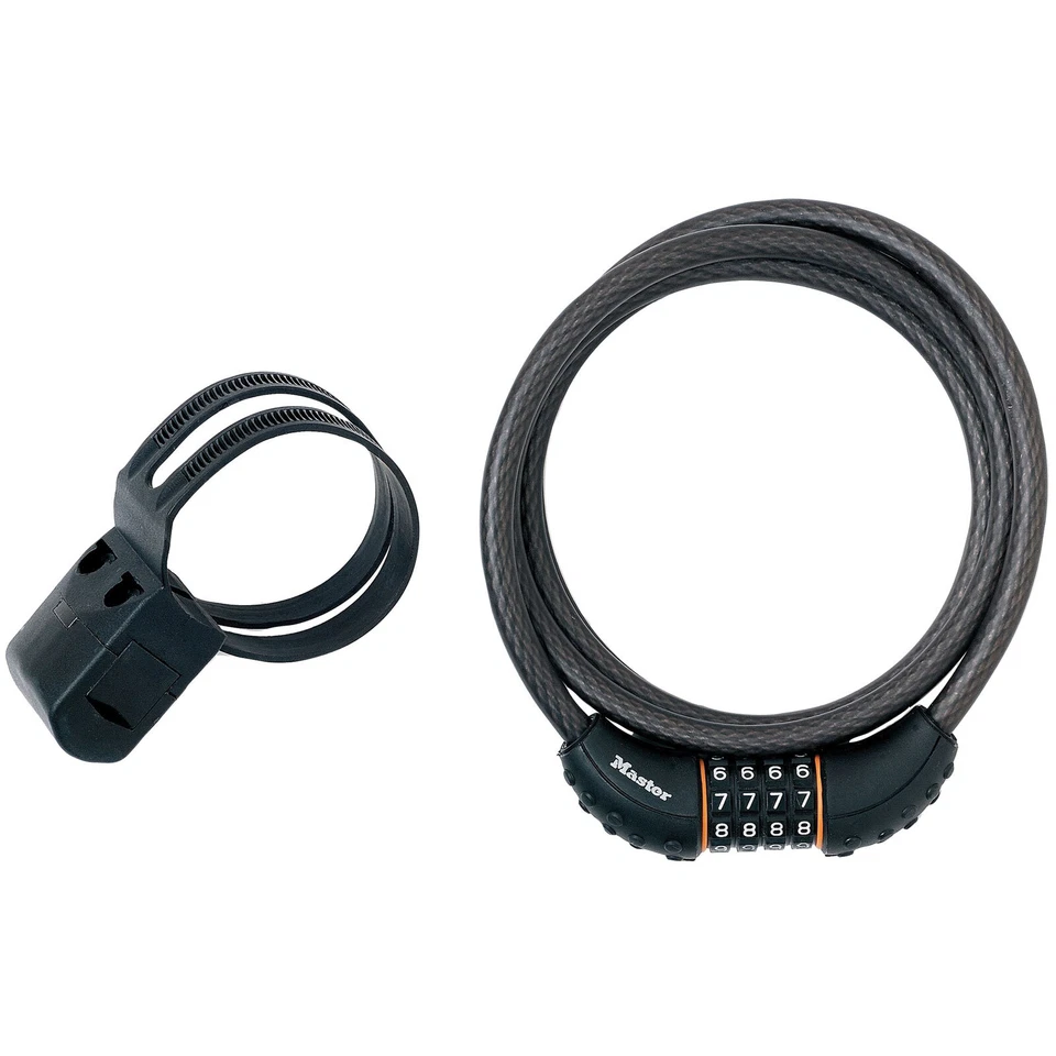 Master Lock 8120EURDPRO Nero Intrecciato Acciaio Combinazione Cavo 1.8m X 10mm - Immagine 1 di 1