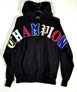 Champion Spellout Logo Reverse Weave Hoodie - Men’s Medium - Old English Sweater - Bild 1 von 6