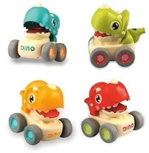 "Baby Dinosaur Push & Go Car Toy with Whistle – 1PC for Toddlers 1-3 Yrs" - Picture 1 of 5