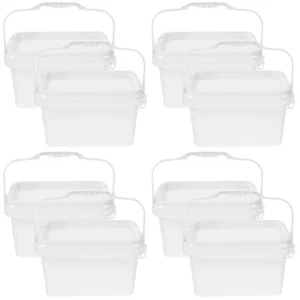 4 Count Farbeimer Klopfen Eimer-Organizer Blechdosen Mit Deckel - Bild 1 von 12