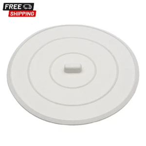 5 in. Flat Suction Sink Stopper in White, Resistant Rubber, Seals Perfectly NEW - Picture 1 of 7