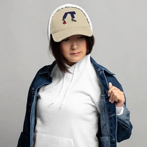 Kamala Harris Stepping On Hat (Embroidered Distressed Dad Hat) - Picture 1 of 7