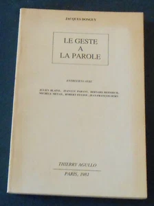 Le Geste A La Parole - Jacques Donguy - Picture 1 of 2
