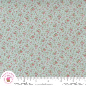 Moda PROMENADE 44284 13 Blue Pink Floral 3 SISTERS Quilt Fabric - Picture 1 of 8