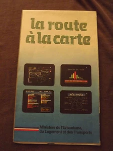 carte la route a la carte Itineraires bis 1985 - Picture 1 of 1