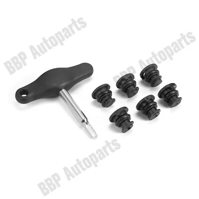 6pcs Engine Oil Drain Plug + Tool for 2015-2018 Volkswagen GTI 2.0L 06L103801 - Image 1 of 4