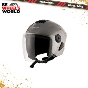 Genuine vega  aster dx smooth gloss finish open face helmet with clear visor - Picture 1 of 40