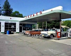 1960 Texas Tankstelle 8,5x11 Foto (231-T) - Bild 1 von 1