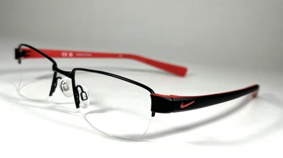 Marco de gafas NIKE 8160 012, negro y rojo, talla: 53-17-140 Foto 1 de 4