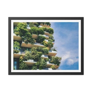 Green Urban - Eco-Friendly Framed Poster - Urban Oasis Greenery Wall Art - Picture 1 of 25