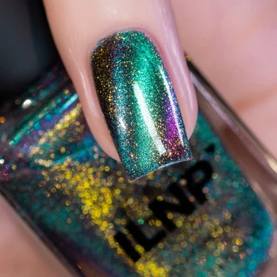 ILNP Electroshock - Gold to Teal Magnetic Shimmer Nail Polish - Image 1 of 4