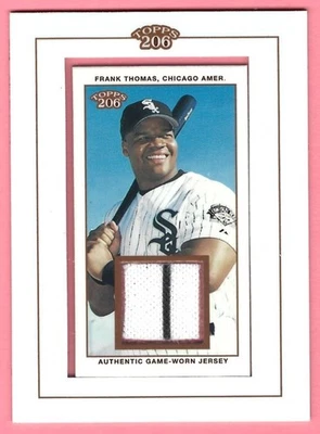 2002 Topps 206 Framed Relics #TR-FT Frank Thomas Game-Worn Jersey MLB HOF NRMT - Image 1 of 2
