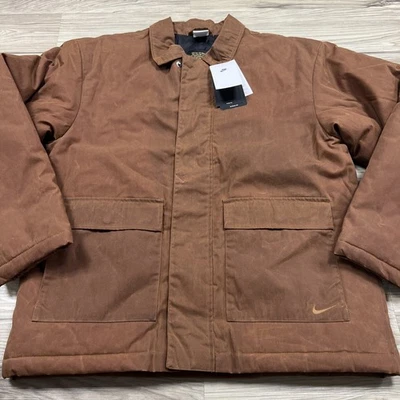 Chaqueta de trabajo Nike de lona encerada tareas bronceado británico para hombre pequeña FN3130-281 $275 NUEVA CON ETIQUETAS Foto 1 de 4
